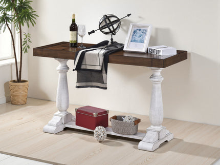 Farmhouse Retro Design Pedestal Sofa Tabe