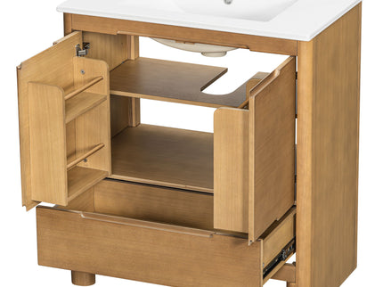 Softened Modern Bathroom Vanity With Sink