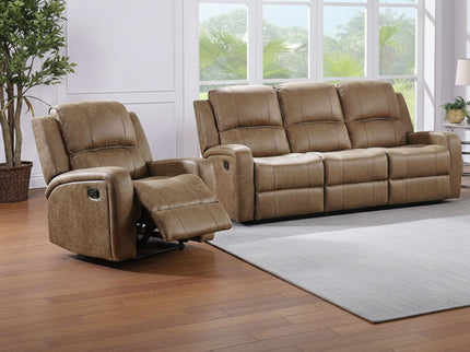 Modern Living Room Set With Square Armrest, Cushion Backrest