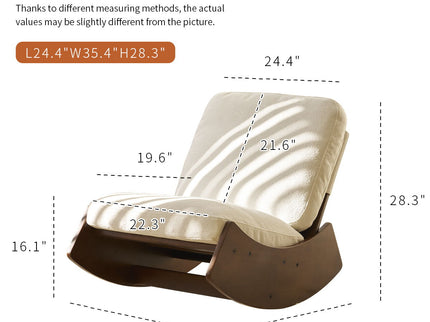 Comfortable High-Quality Upholstery Glider Rocking Chair