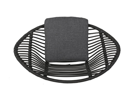 Cordella - Outdoor Woven Wicker Chairs With Cushions, (Set of 2)