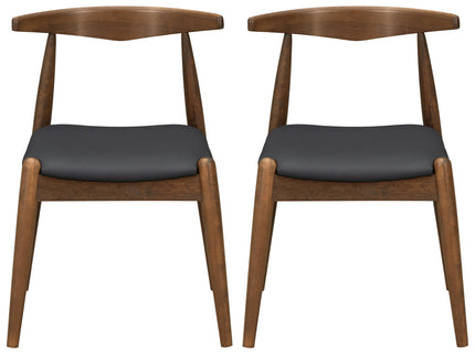 Dining Chairs With Ergonomic Backrest (Set of 2)