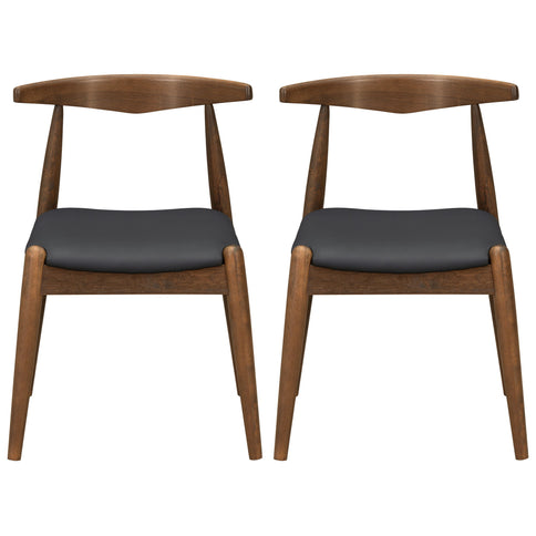 Dining Chairs With Ergonomic Backrest (Set of 2)