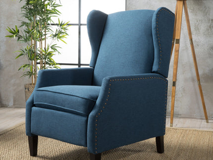 Westeros Wing Back Fabric Upholstered Recliner