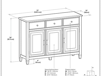 Connaught - Wide Entryway Storage Cabinet