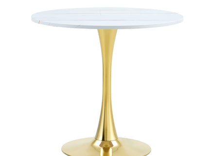 Round Dining Table & Thickened Top For Kitchen