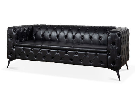 Square Arm Removable Cushion 3 Seater Sofa