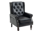 Black / Faux Leather