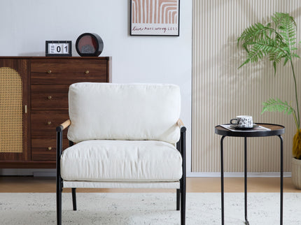 Modern Accent Chair With Cushions, Cozy Seating