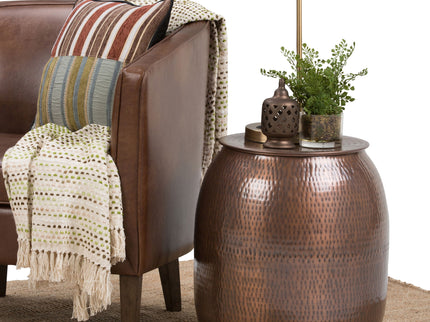 Griffen - Handcrafted Metal Storage Accent Table