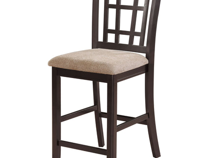 Lattice Back Counter Height Stools (Set of 2)