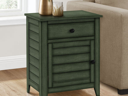 Accent Nightstand, Storage Drawer, Transitional