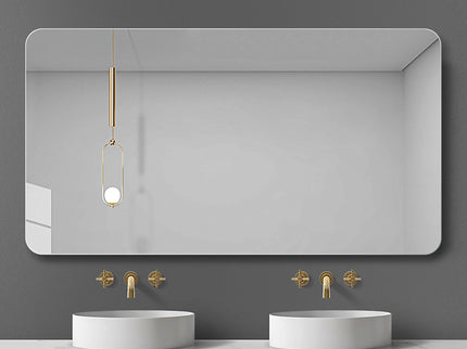 Bathroom Vanity Mirror, Wall Mounted Mirror For Bathroom Anti-Fog Waterproof - Clear