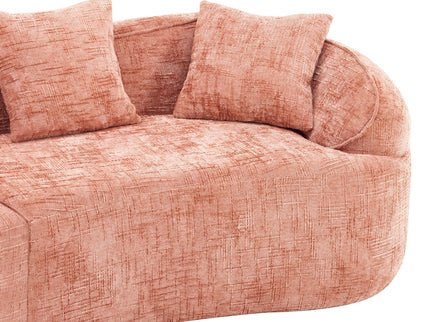 Curved Compressed Sofa, Nordic-Style Design For Living Room