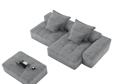 Modern Oversized Diy Combination Modular Sectional Sofa With Pillows