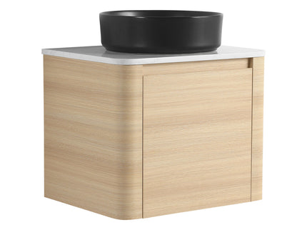 Mounted Bathroom Vanity With Art Sink & 2 Soft Close Doors