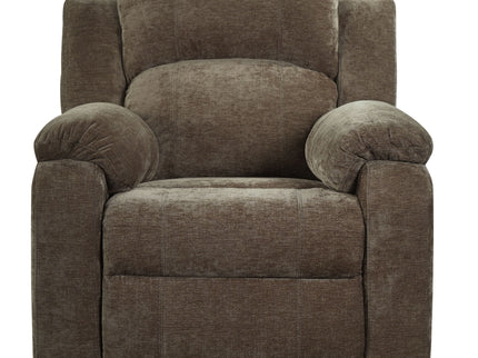 Upholstered Manual Recliner Chair With 3 Adjustable Backrest Positions