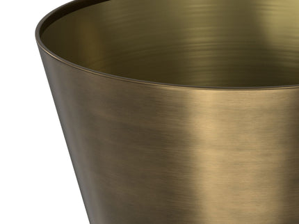 Raquel - Side Table - Antique Brass / White