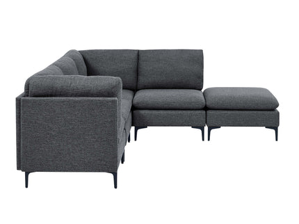 Upholstered Modular Sectional & Tall Legs