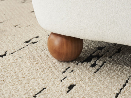 Modern Low Back Accent Upholstered Armless Living Room Chairs, Round Feet