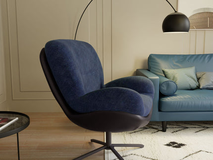 360° Swivel Office Chair, No Wheels