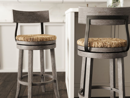 Stool With Natural Seagrass Seat