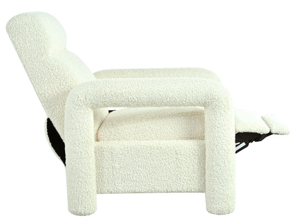 Push Back Recliner Armchair Upholstered Recliner Chair Single Sofa With Adjustable Backrest