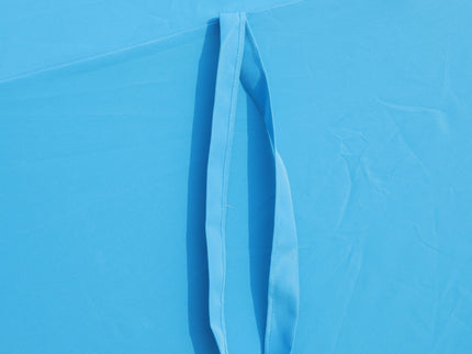 Double- Sided Outdoor Market Umbrella With Lights And Base