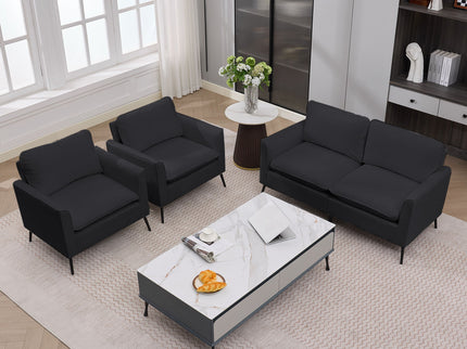 Upholstered Loveseat, For Living Room