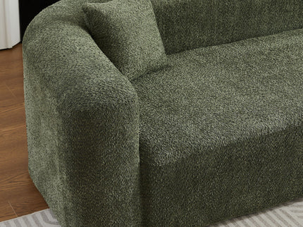 L - Shape Boneless Cloud Couch With 2 Throw Pillows For Living Room