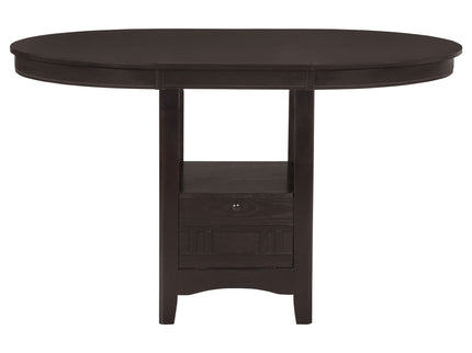 Danford - 5 Piece Counter Height Dining Set With Upholstered Stools - Espresso