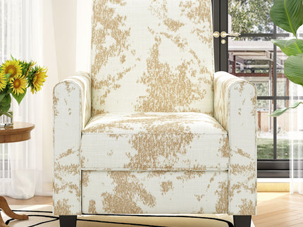 Push Back Upholstered Recliner Armchair