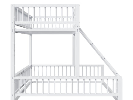 Bunk Bed With Ladder And Safety Guardrails