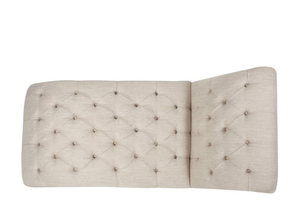 Chaise Lounge With Button Tufted Diamon Stitch