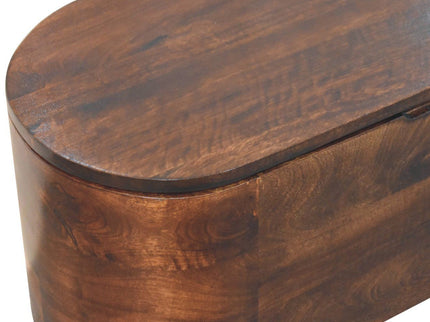 Rounded Lid Up Blanket Box