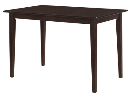 Stan - 5 Piece Dining Set With Rectangular Table And Slat Back Chairs - Cappuccino