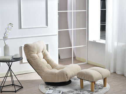 Adjustable Japanese Reclining Floor Chair Sofa With Metal Frame For Living Room