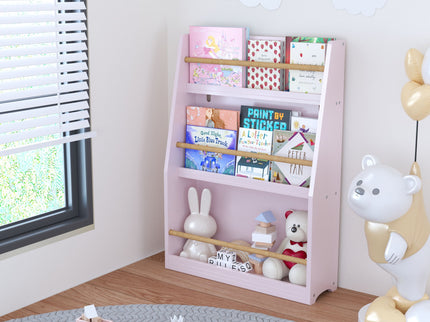 3 Tier Book Shelf, Compact Storage For Bedrooms