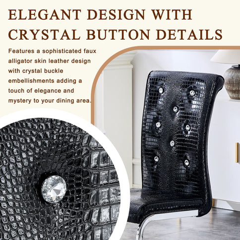 Elegant Design Upholstered Dining Chairs