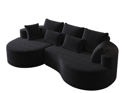 Curved Oversized Sectional Sofa With Extra Deep Seat