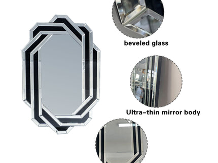 Diamond Wall Mirror - Silver