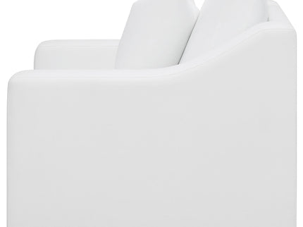 Chelan - Upholstered Sloped Arm Accent Chair - White