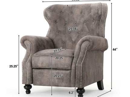 Modern Manual Push Back Recliner Chair
