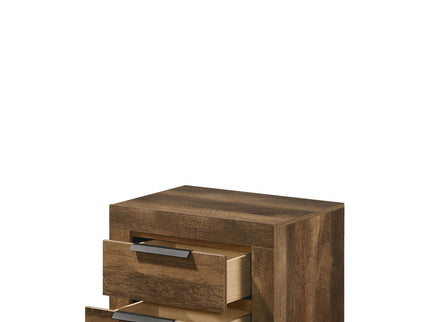 Morales - Rustic Nightstand - Oak
