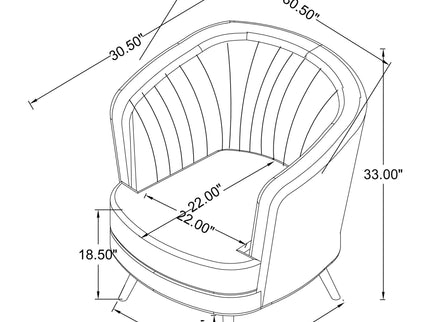 Tufted Upholstered Lounge Seating Chair