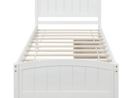 Platform Bed & Headboard, Footboard And Wood Slat Support