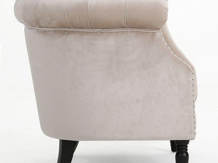 Celestialis - Upholstered Club Chair With Tub Design And Rolled Recessed Armrests