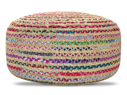 Margo - Large Round Pouf - Multicolor