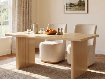 Rectangular Indoor Dining Table - Natural