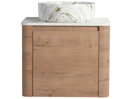 Wall Mounted Bathroom Vanity With Art Sink, 1 Soft Close Door